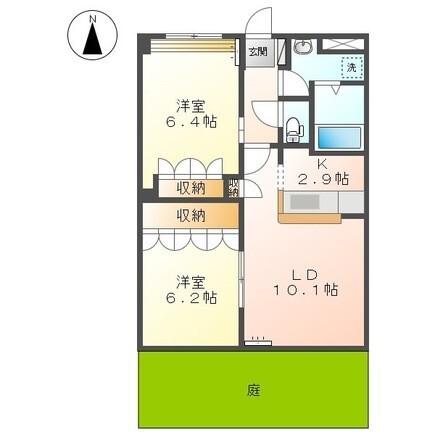 ミロワール弐番館 間取り図画像