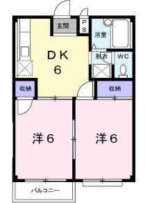 エルディム内田A 間取り図画像
