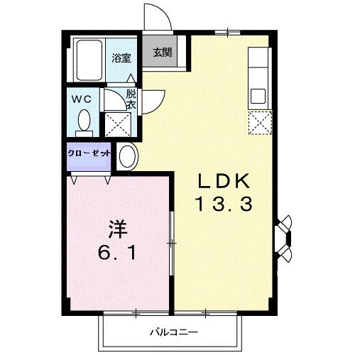 エバグリーンB　 間取り図画像