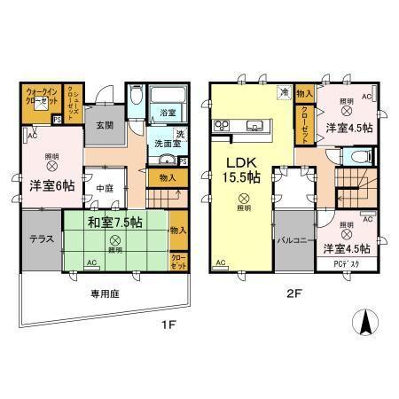  間取り図写真