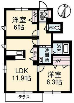 シャイン 間取り図画像