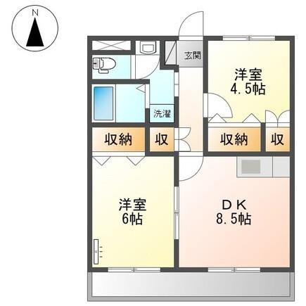 サンライズ２番館 間取り図画像