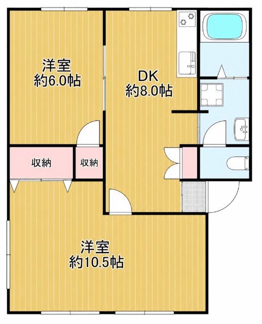 コーポ赤坂（105） 間取り図画像