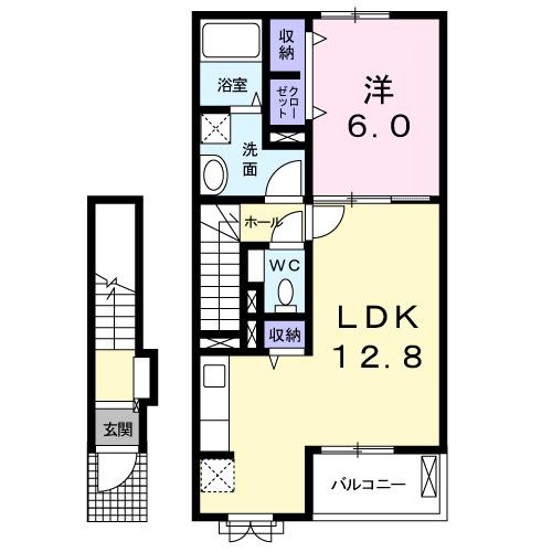 ルミエールＢ（203） 間取り図画像