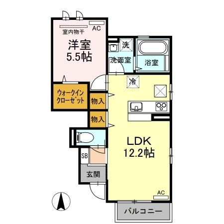 チェーロ　セレーナ　A棟（A102） 間取り図画像