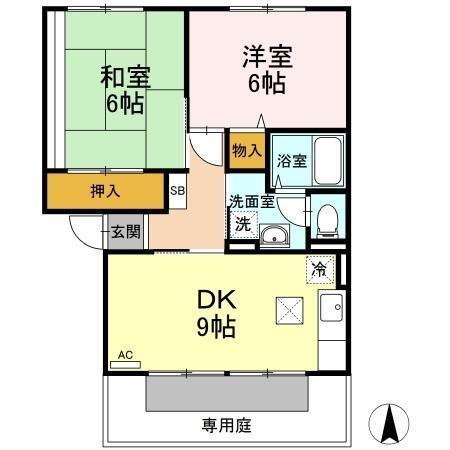 ブルームハイツ（102） 間取り図画像
