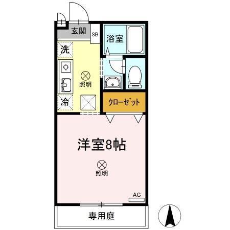 エクレール青江（102） 間取り図画像
