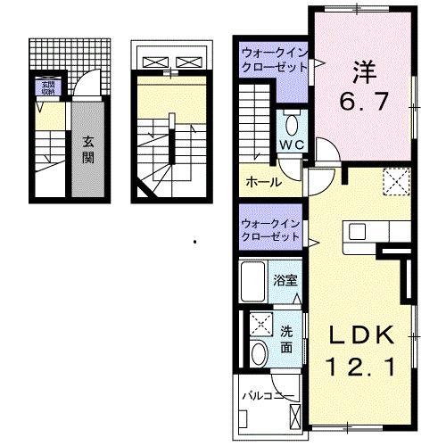 ベルフレーシュⅠ（301） 間取り図画像