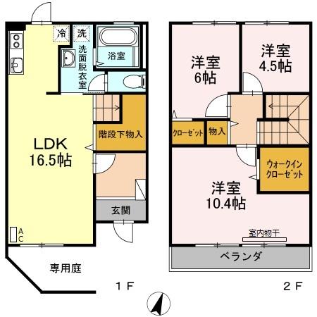 グレイスホーム　B棟（B106） 間取り図画像