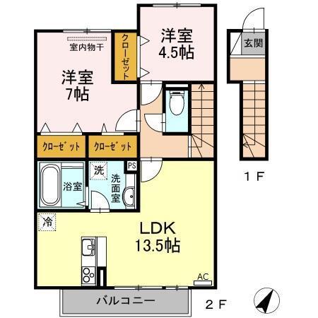 エスペランサ（202） 間取り図画像