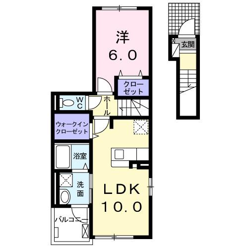 大供ハイマート（201） 間取り図画像