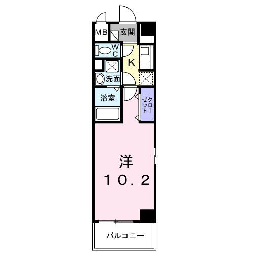 シティー柳町（201） 間取り図画像
