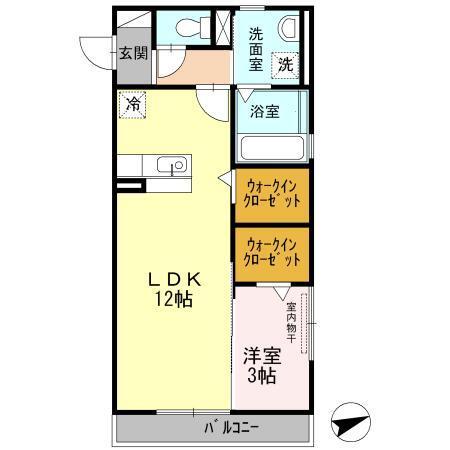 ステラⅡ（206） 間取り図画像