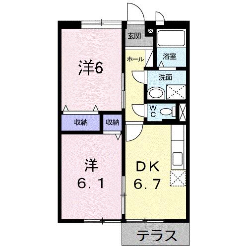 メゾン・ド・フローラ（103） 間取り図画像