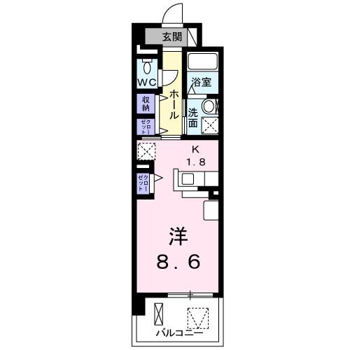 Ｍｏｄｅ　Ｅｉｇｈｔ　Ⅰ（202） 間取り図画像