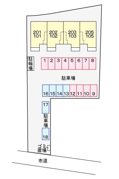 ベルシャトレ 駐車場