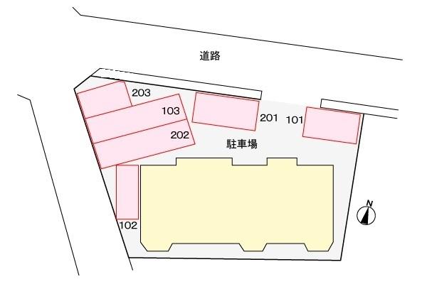 クレストール福田 駐車場