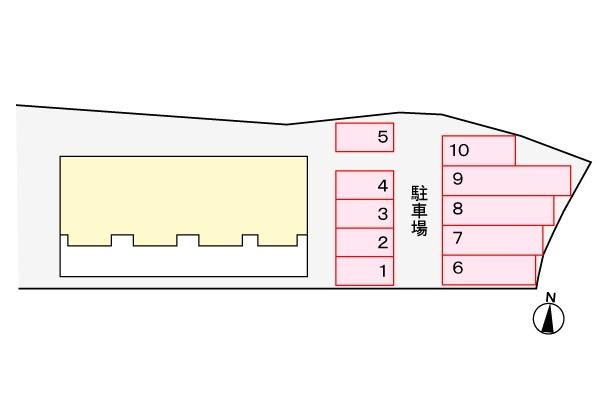 サンシティ臼井A 駐車場