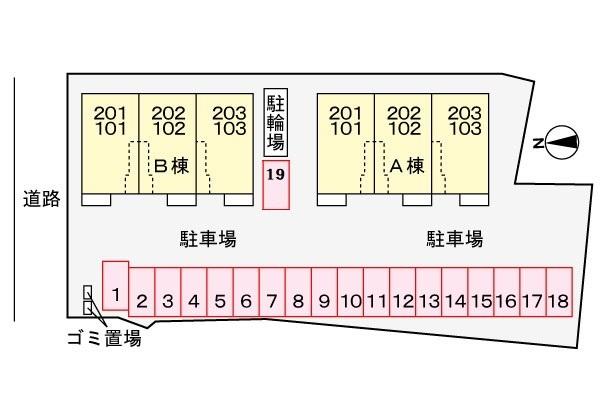 シオン伊部A 駐車場