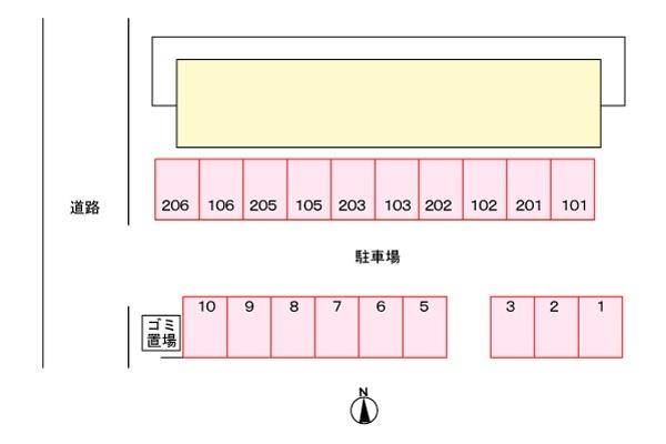 シティハイツ片岡 駐車場