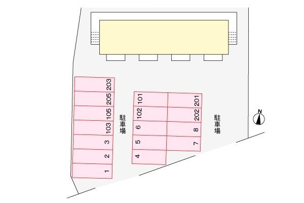 コスモハイツA 駐車場