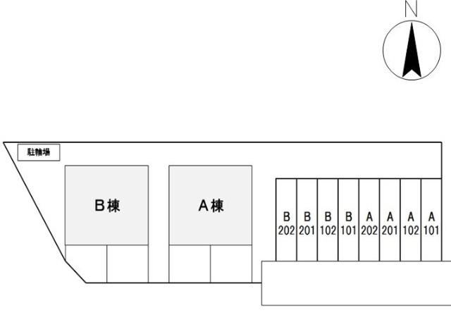 カーサ・ヴィーノA 駐車場
