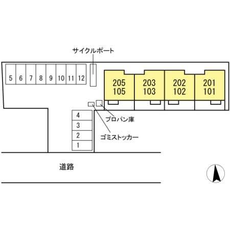エマーブルM’ｃ 駐車場