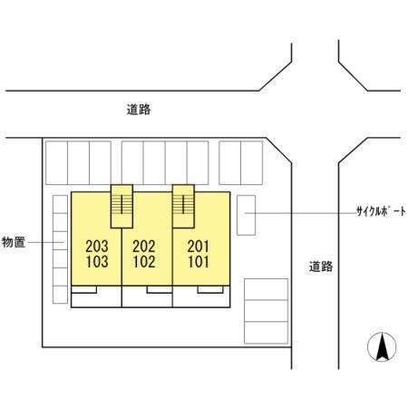 オルテンシア 駐車場