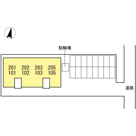 クレセント中島 駐車場