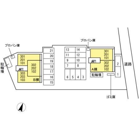 フリージア　A棟（102） 駐車場