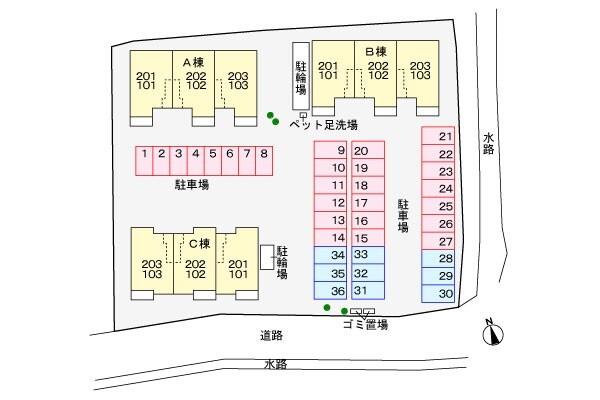 ノーベル　Ｃ棟 駐車場