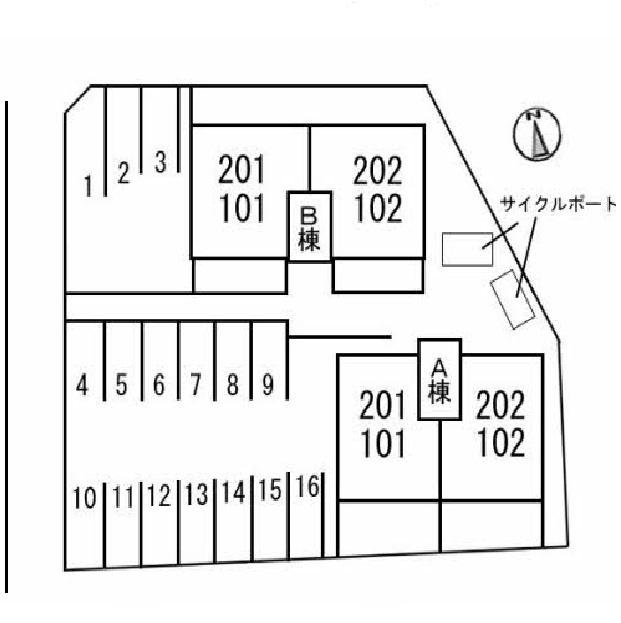 レフィナード　A棟 駐車場