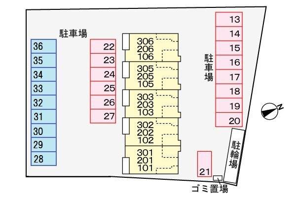 リバーサイド2 駐車場
