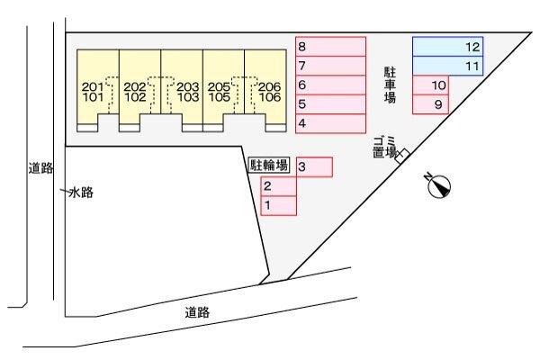 ラネージュⅢ 駐車場