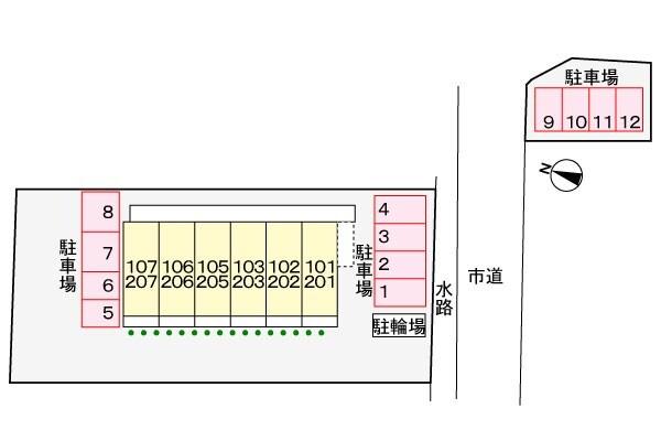 グリーンスプリングスB 駐車場