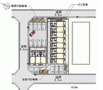 クレイノ伊料北（202） 駐車場
