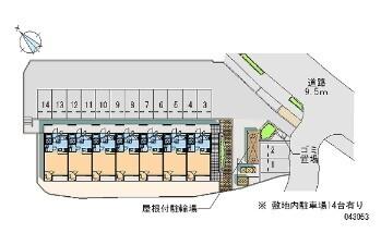 レオパレスシャルマン上道Ⅲ 駐車場