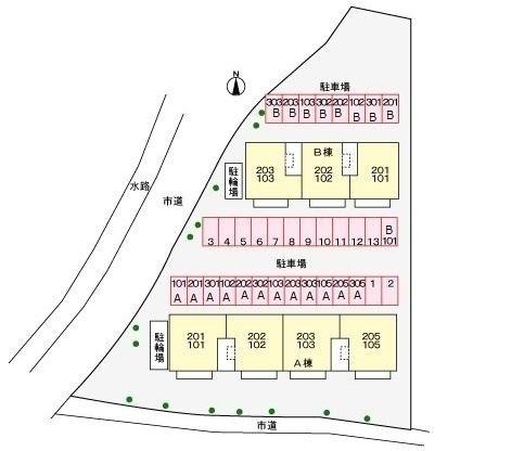 パルテールⅡ 駐車場