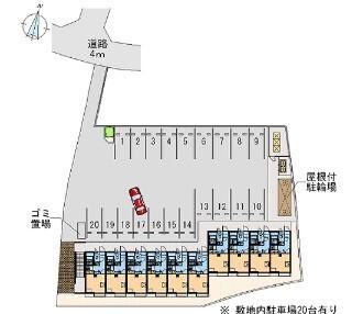 レオパレス西大寺南 駐車場