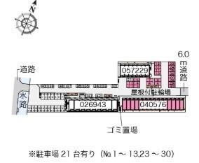 レオパレスフジサキⅢ 駐車場