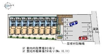 レオパレスアロハC 駐車場
