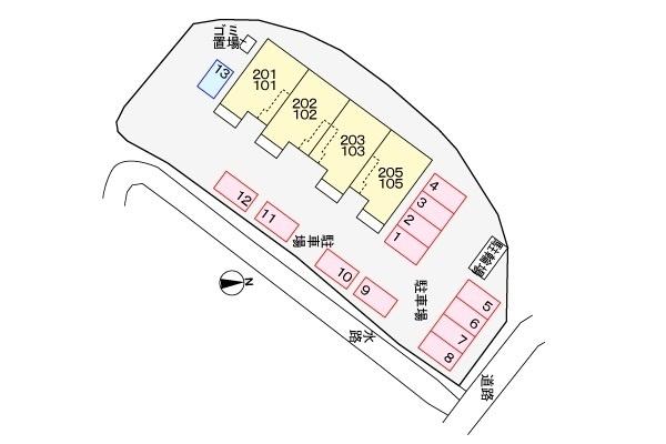 サンリッチB 駐車場