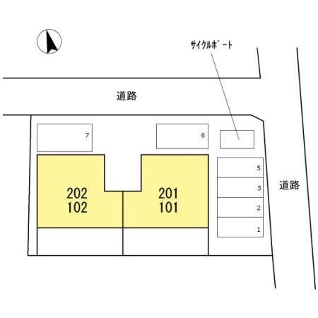 エステート原尾島 駐車場