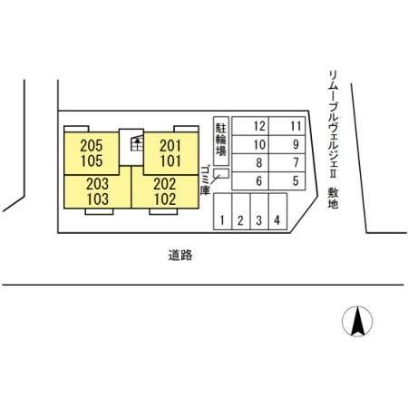 パレンティーア（101） 駐車場