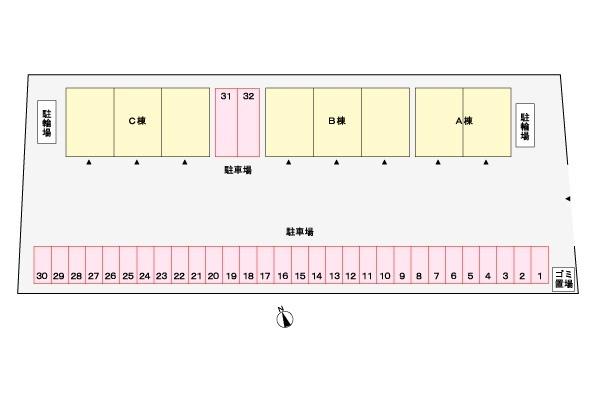 ヴィラ フォーレストＢ 駐車場