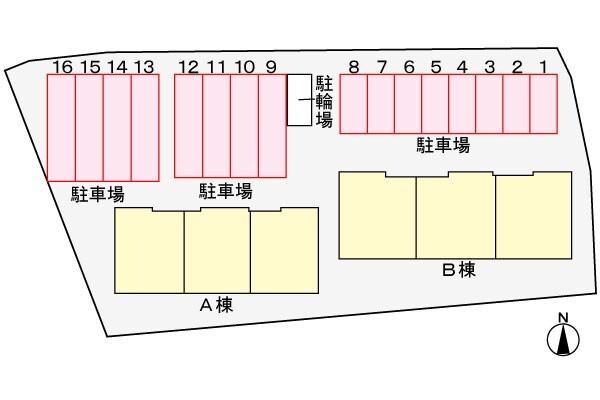 クレストール長船A 駐車場
