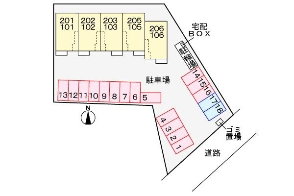 サンフォレストハルレイ 駐車場
