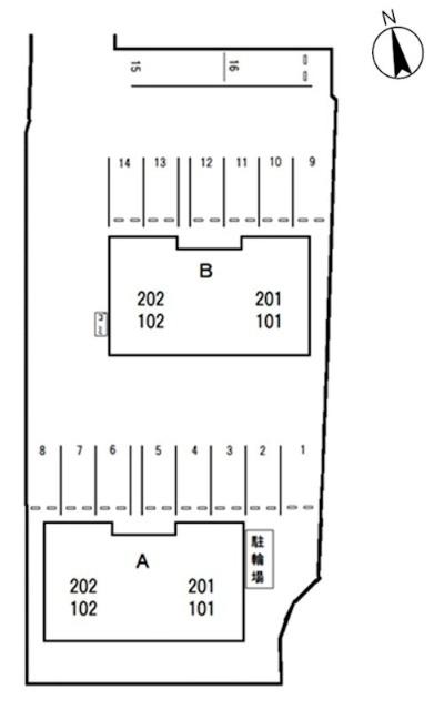 フライハイト　Ｂ（102） 駐車場