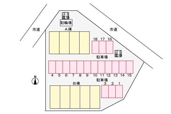 アンジュ　B 駐車場