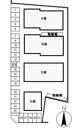 クライン　ブリュッケ　Ａ 駐車場